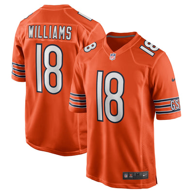 Chicago Bears Caleb Williams Nike Orange Alternate Player Game Jersey