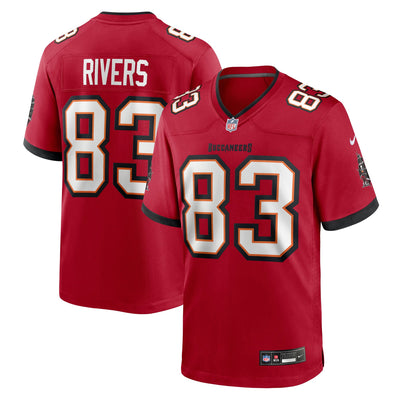 Tampa Bay Buccaneers Eric Rivers Nike Red Game Player Jersey