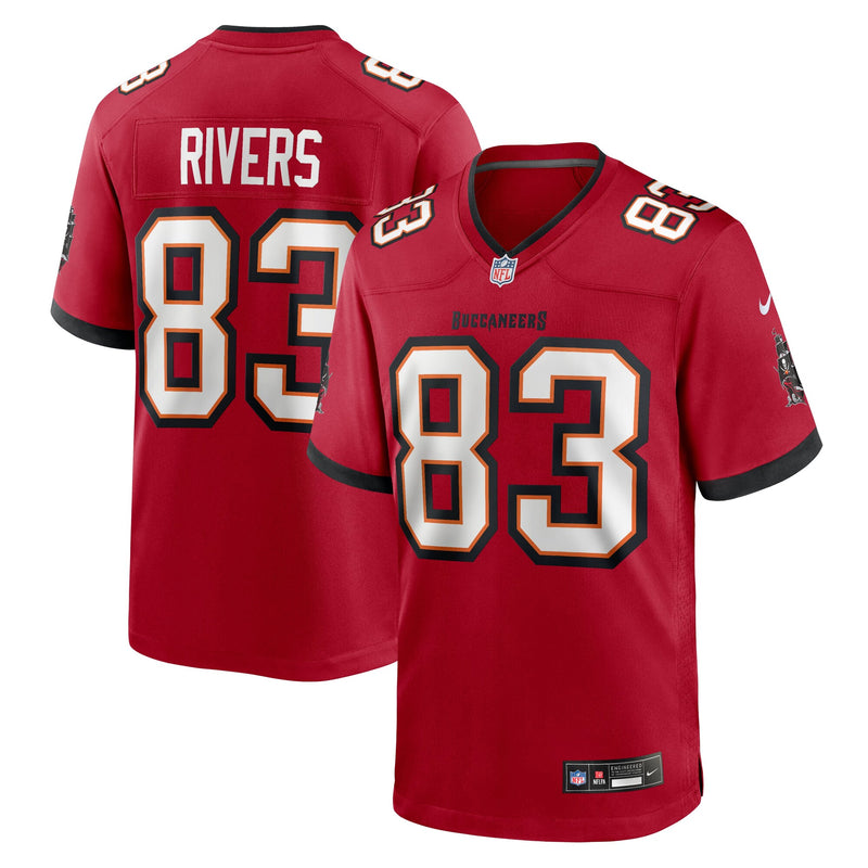 Tampa Bay Buccaneers Eric Rivers Red jersey – view 1