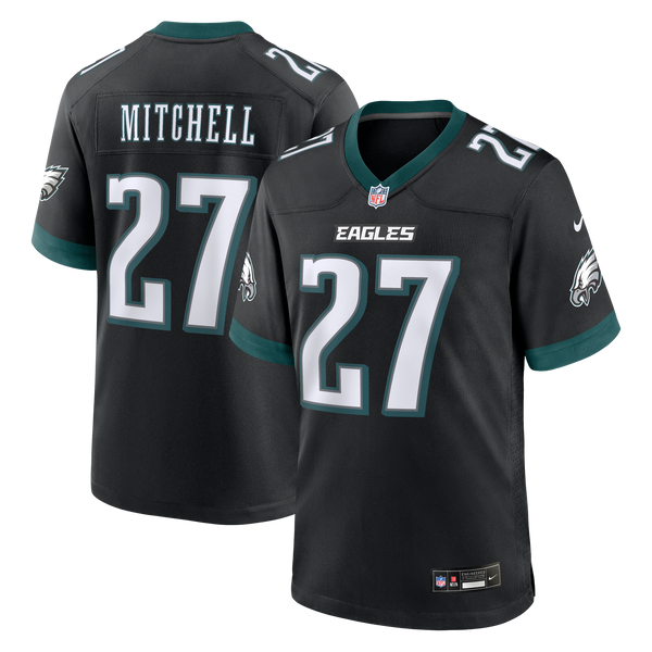 Philadelphia Eagles Quinyon Mitchell Nike Black Alternate Game Jersey