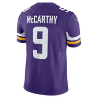 Minnesota Vikings J.J. McCarthy Nike Purple Vapor F.U.S.E. Limited Jersey