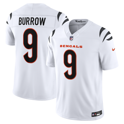 Cincinnati Bengals Joe Burrow Nike White Vapor F.U.S.E. Printed Limited Jersey