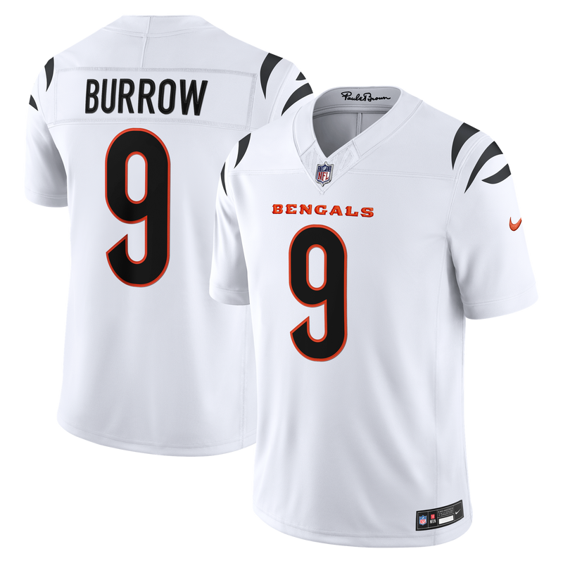 Cincinnati Bengals Joe Burrow Nike White Vapor F.U.S.E. Printed Limited Jersey