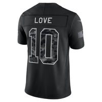 Green Bay Packers Jordan Love Black jersey – view 3