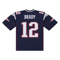 New England Patriots Tom Brady Mitchell & Ness Navy Big & Tall 2001 Legacy Retired Player Jersey