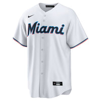 Miami Marlins Eury Perez Nike White Home Replica Jersey