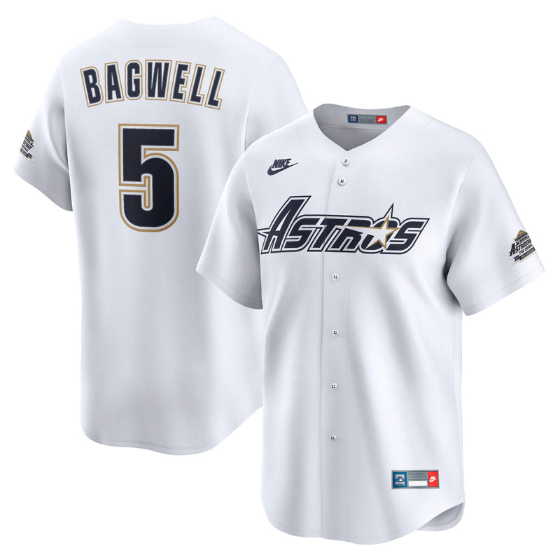 Houston Astros Jeff Bagwell Nike White Throwback Cooperstown Collection Limited Jersey