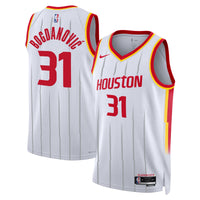 Houston Rockets Nike Replica Association Edition Swingman Jersey - White - Bogdan Bogdanović -