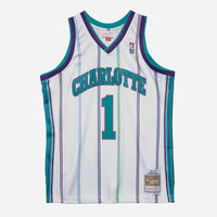 Charlotte Hornets Mitchell & Ness Baron Davis 1999 Swingman Authentic Jersey - White