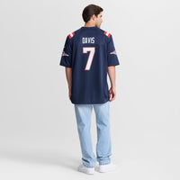 New England Patriots Carlton Davis Nike Navy Team Game Jersey