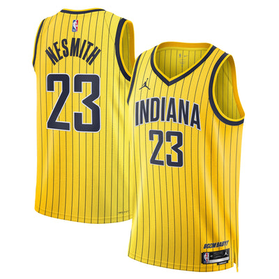 Indiana Pacers Jordan Brand Replica Statement Edition Swingman Jersey - Gold - Aaron Nesmith -
