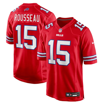 Buffalo Bills Gregory Rousseau Nike Red Game Jersey