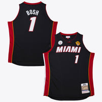 Miami Heat Mitchell & Ness Chris Bosh 2012 Road Finals Authentic Jersey - Black