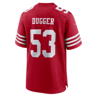 San Francisco 49ers Jaden Dugger III Nike Scarlet Team Game Jersey