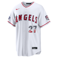2026 All-Star Edition Stars & Stripes Los Angeles Angels Mike Trout Nike White Stadium Jersey