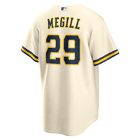Milwaukee Brewers Trevor Megill Cream jersey – view 4