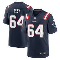 New England Patriots Jacob Rizy Navy jersey – view 1