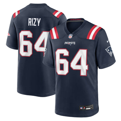 New England Patriots Jacob Rizy Nike Navy Team Game Jersey