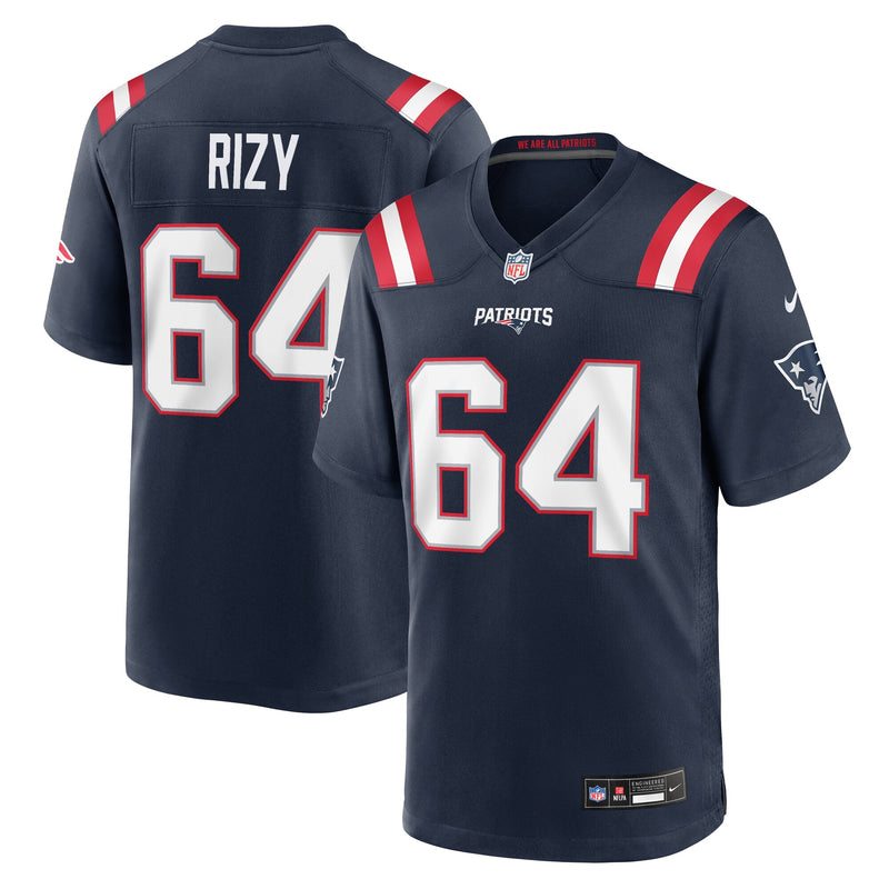 New England Patriots Jacob Rizy Navy jersey – view 1