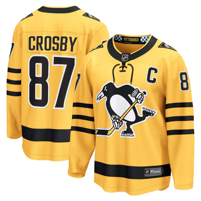 Pittsburgh Penguins Sidney Crosby Fanatics Gold Alternate Breakaway Player Jersey