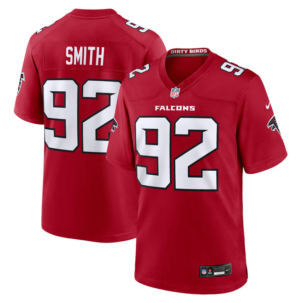 Atlanta Falcons Maason Smith Nike Red Team Game Jersey