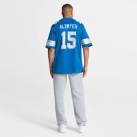 Detroit Lions Luke Altmyer Blue jersey – view 3