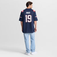 New England Patriots Kobee Minor Nike Navy Team Game Jersey