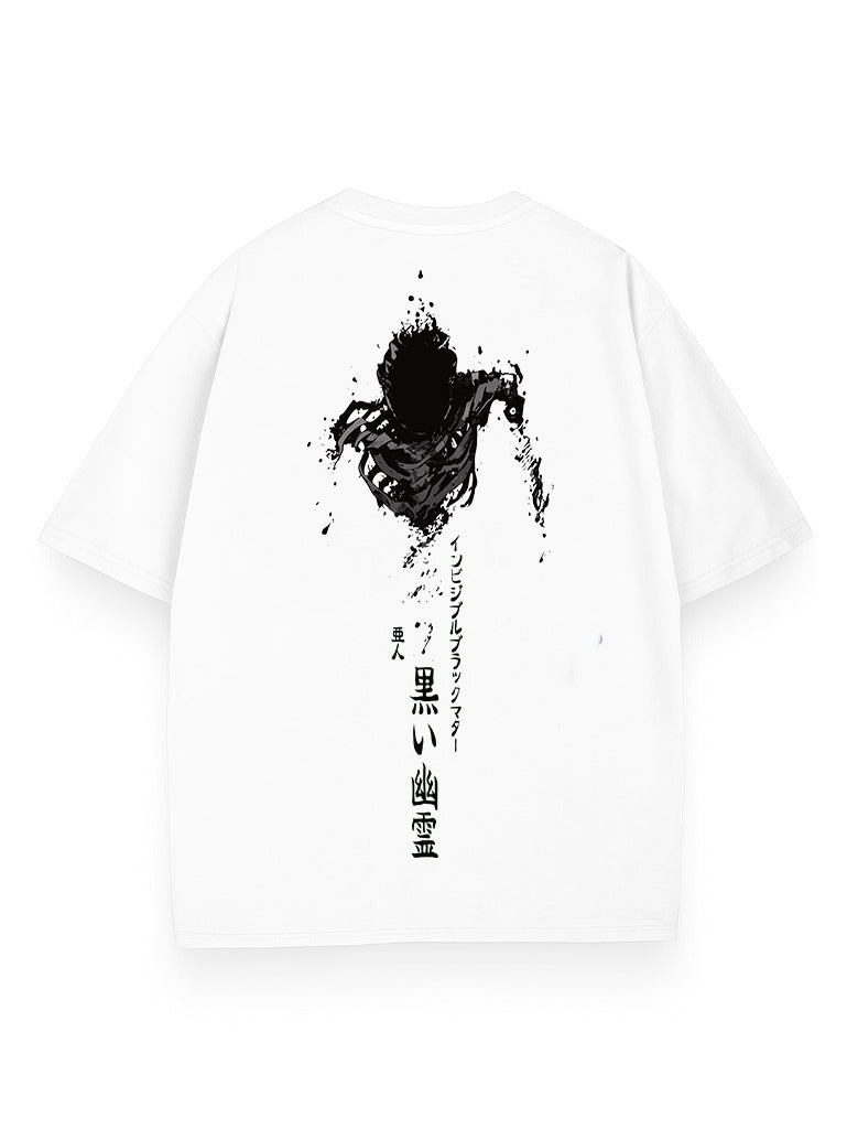 White t-shirt with Kei Nagai Ajin The Black Matter graphic – photo 1