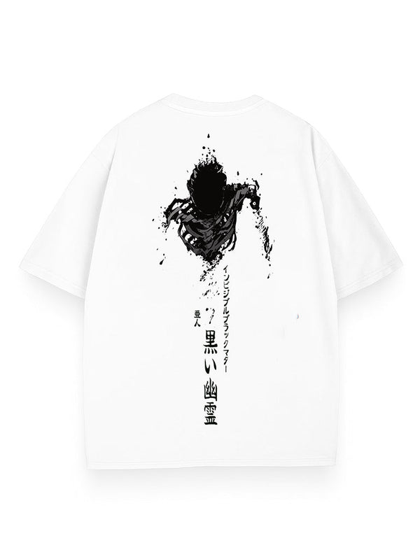 White t-shirt with Kei Nagai Ajin The Black Matter graphic – photo 1