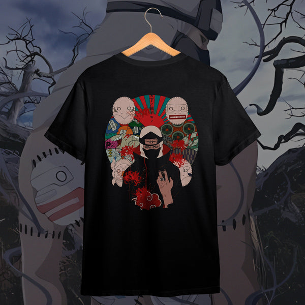 Five Masks Sketch - Naruto Oversized Tee