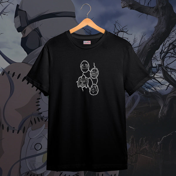 Five Masks Sketch - Naruto Oversized Tee