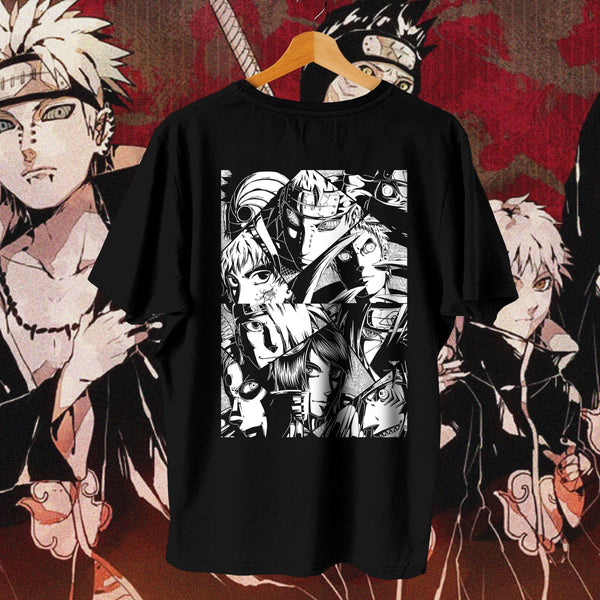 Akatsuki Cloud Emblem Black - Naruto Oversized Tee