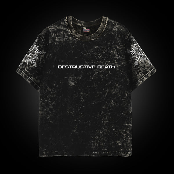 Akaza Destructive Death Vintage - Demon Slayer Oversized Tee