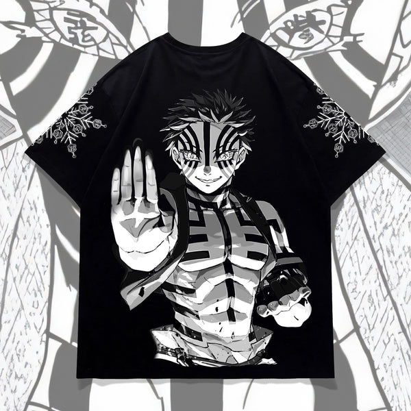 Akaza Destructive Death - Demon Slayer Oversized Tee