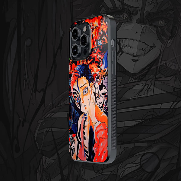Tanjiro Manga Collage Portrait - Demon Slayer Phone Case