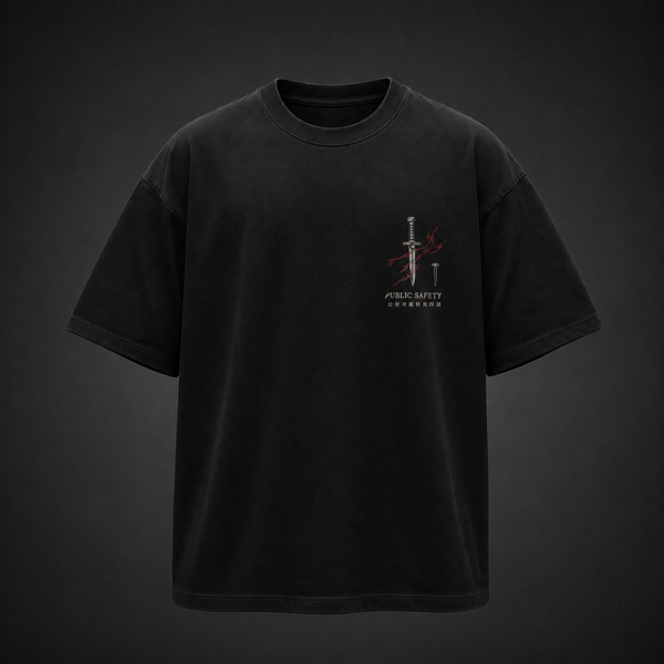 Black t-shirt with Aki Hayakawa Chainsaw Man Gun Devil Hunter graphic – photo 2