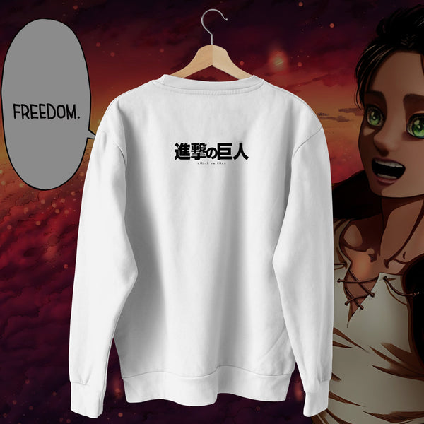 Freedom - Attack on Titan Oversized Sweatshirt
