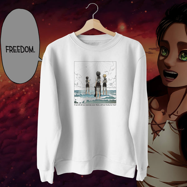 Freedom - Attack on Titan Oversized Sweatshirt