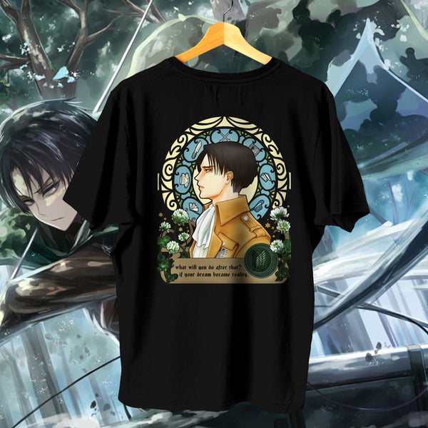 Kanji Logo Forest Backdrop - Attack on Titan Oversized Tee