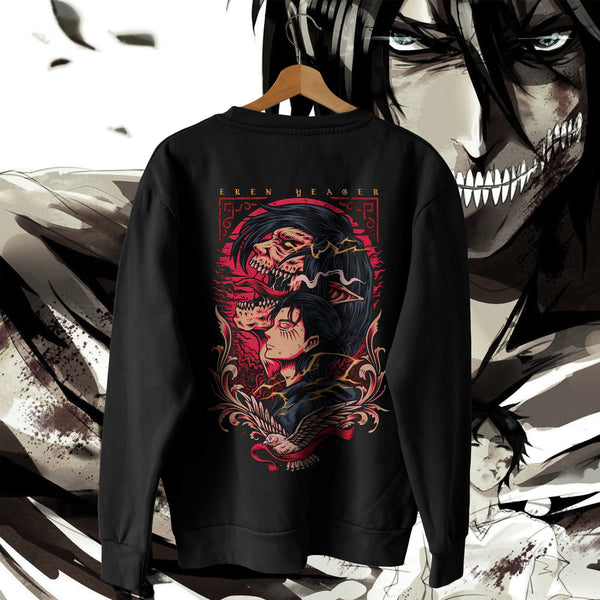 Eren Attack Titan - Attack on Titan Oversized Sweatshirt