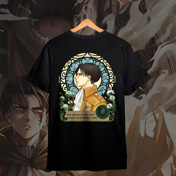 Kanji Logo Battle Backdrop - Attack on Titan Oversized Tee