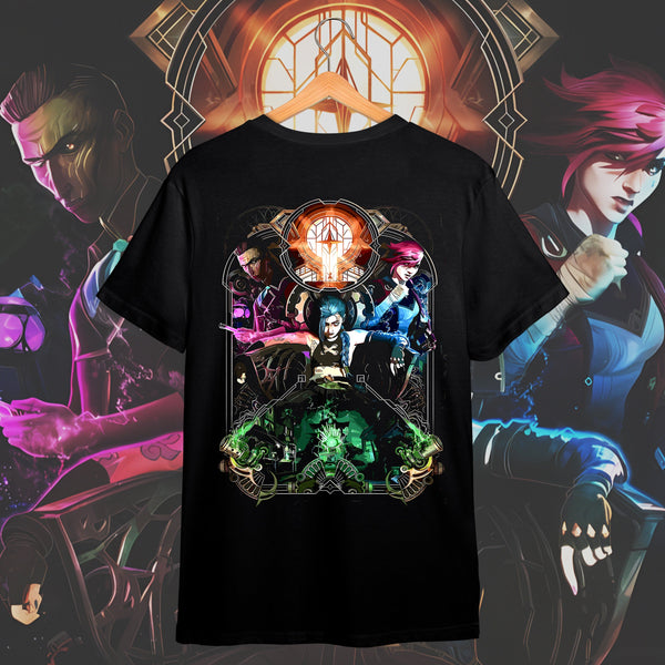 Jinx Crown Sketch Classic Fit - Arcane Tee