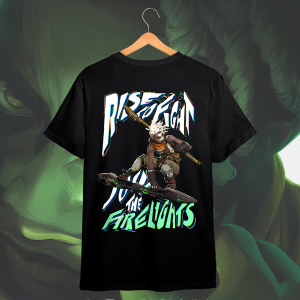 Butterfly Skull Mask Emblem - Arcane Oversized Tee