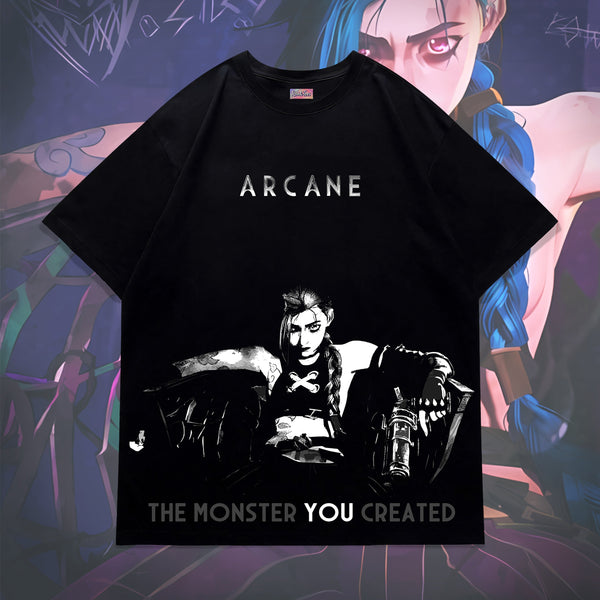 Jinx Monster - Arcane Oversized Tee