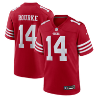 San Francisco 49ers Kurtis Rourke Nike Scarlet Team Game Jersey