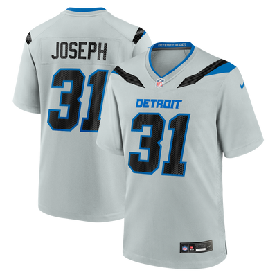 Detroit Lions Kerby Joseph Nike Silver 2026 Rivalries Collection Game Jersey