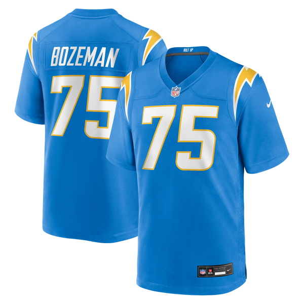 Los Angeles Chargers Bradley Bozeman Nike Powder Blue Game Jersey
