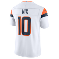 Denver Broncos Bo Nix Nike White Vapor F.U.S.E. Printed Limited Jersey