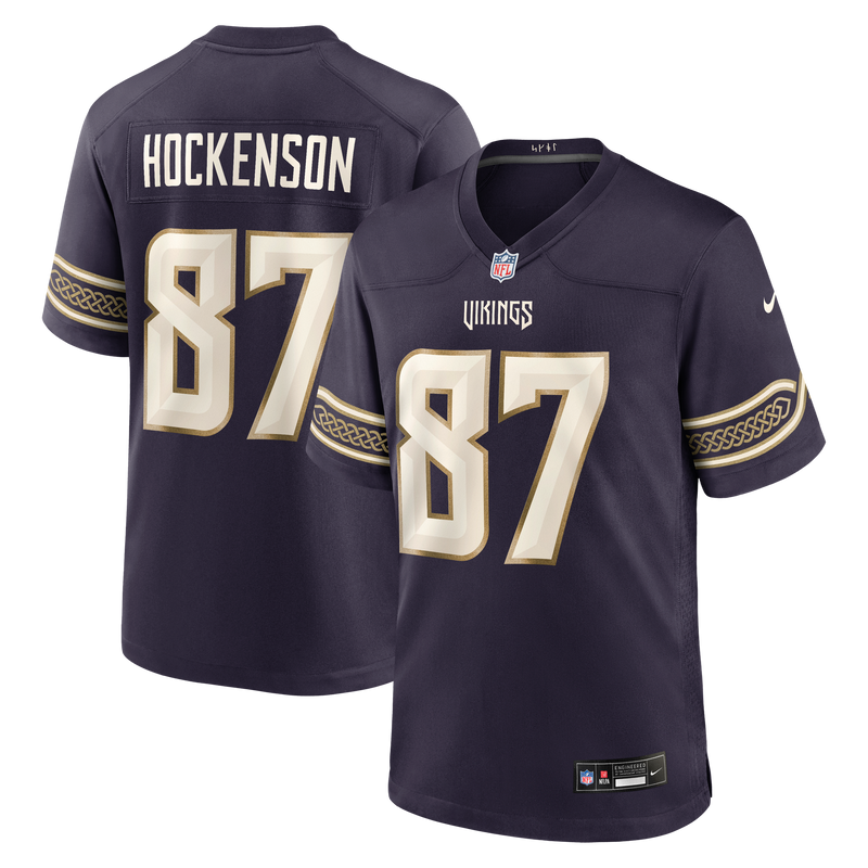 Minnesota Vikings T.J. Hockenson Nike Purple 2026 Rivalries Collection Game Jersey