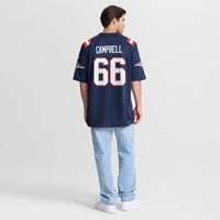 New England Patriots Will Campbell Nike Navy Team Game Jersey